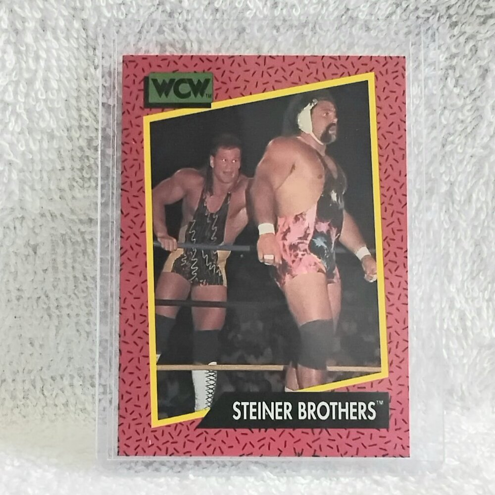 5/$20 Excellent 1991 Impel Steiner Brothers WCW Wrestling Card 111!!
